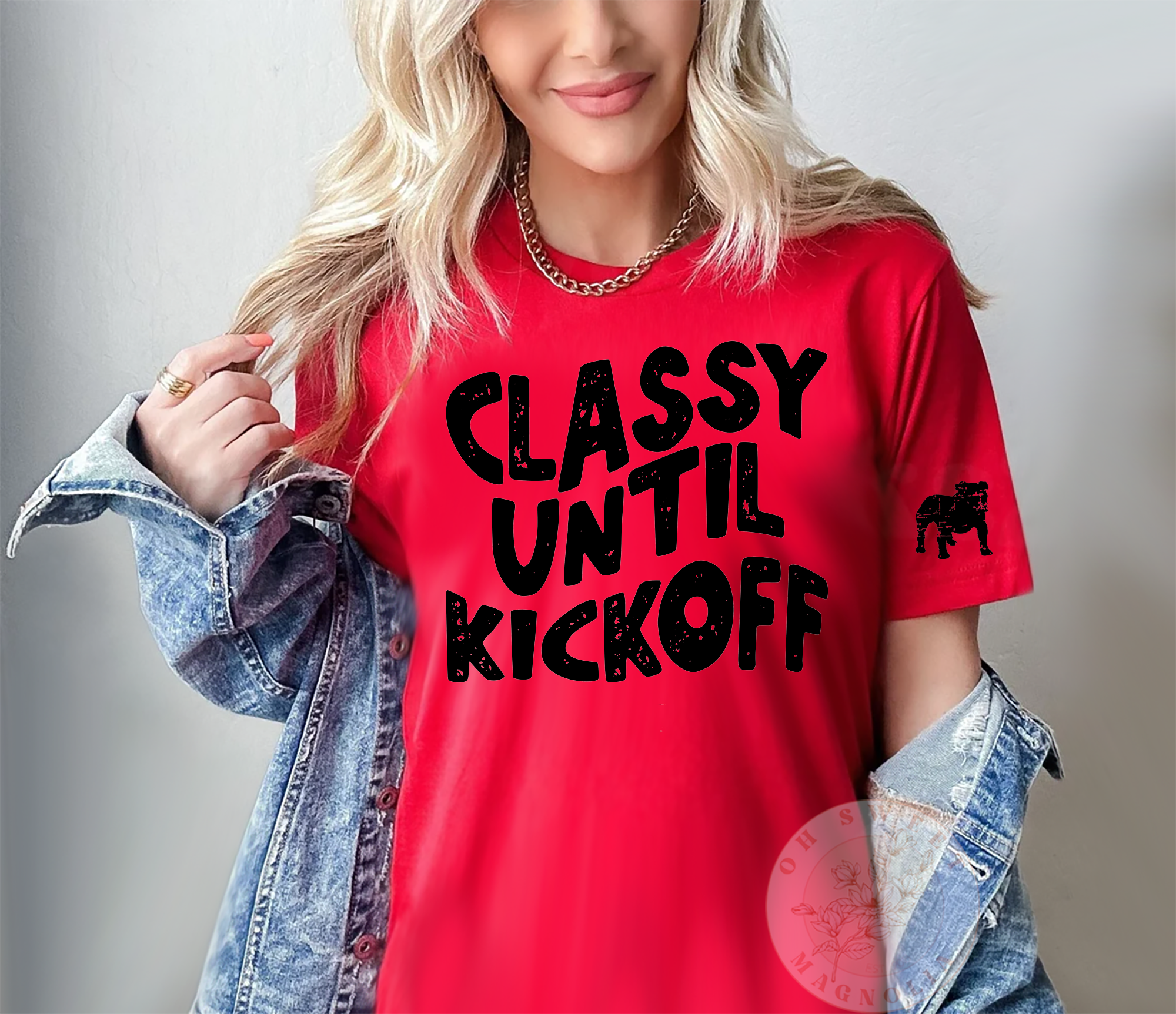 Classy Until Kickoff T-Shirt - UGA