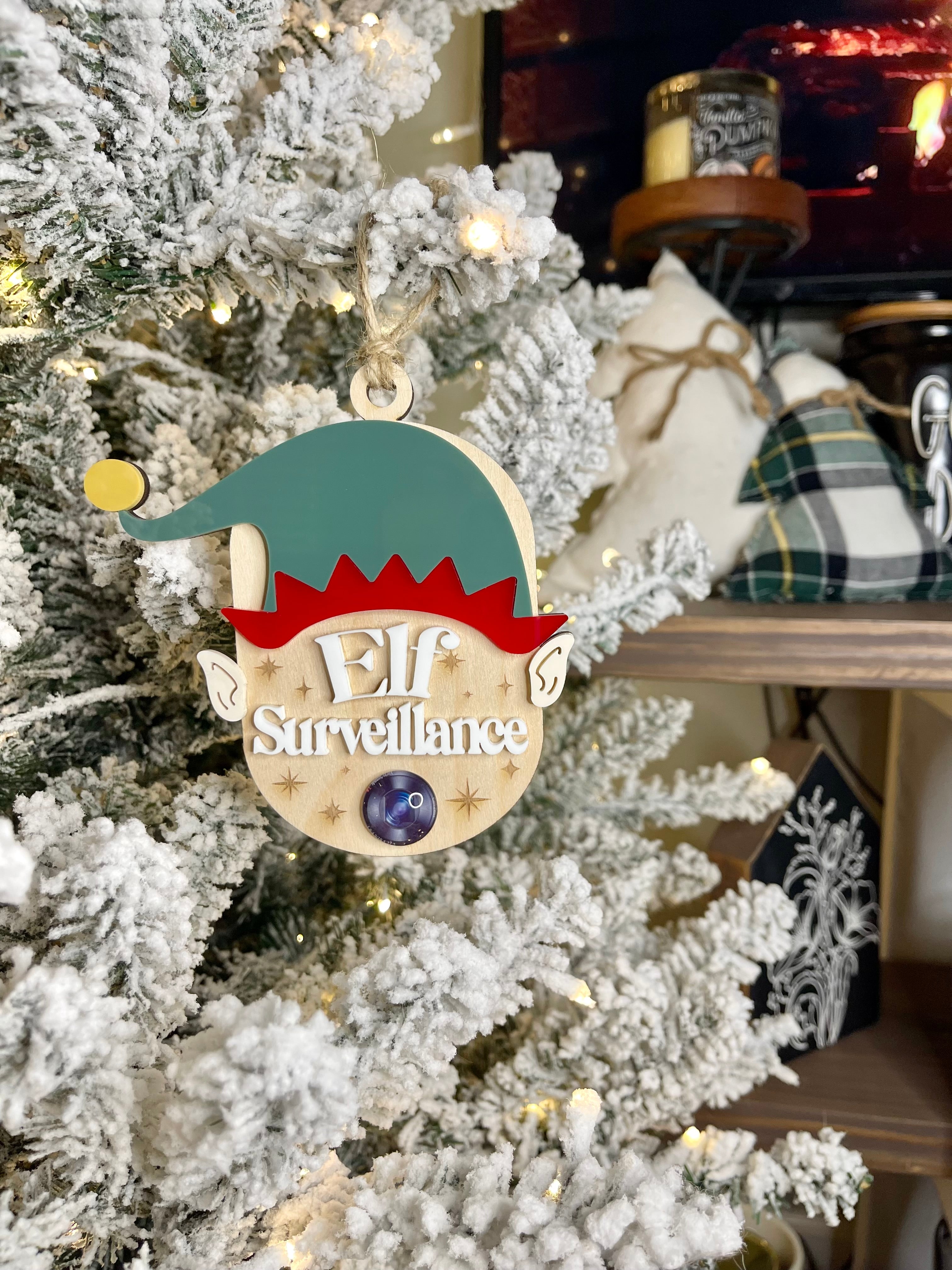 Santa Cam Or Elf Surveillance Ornament