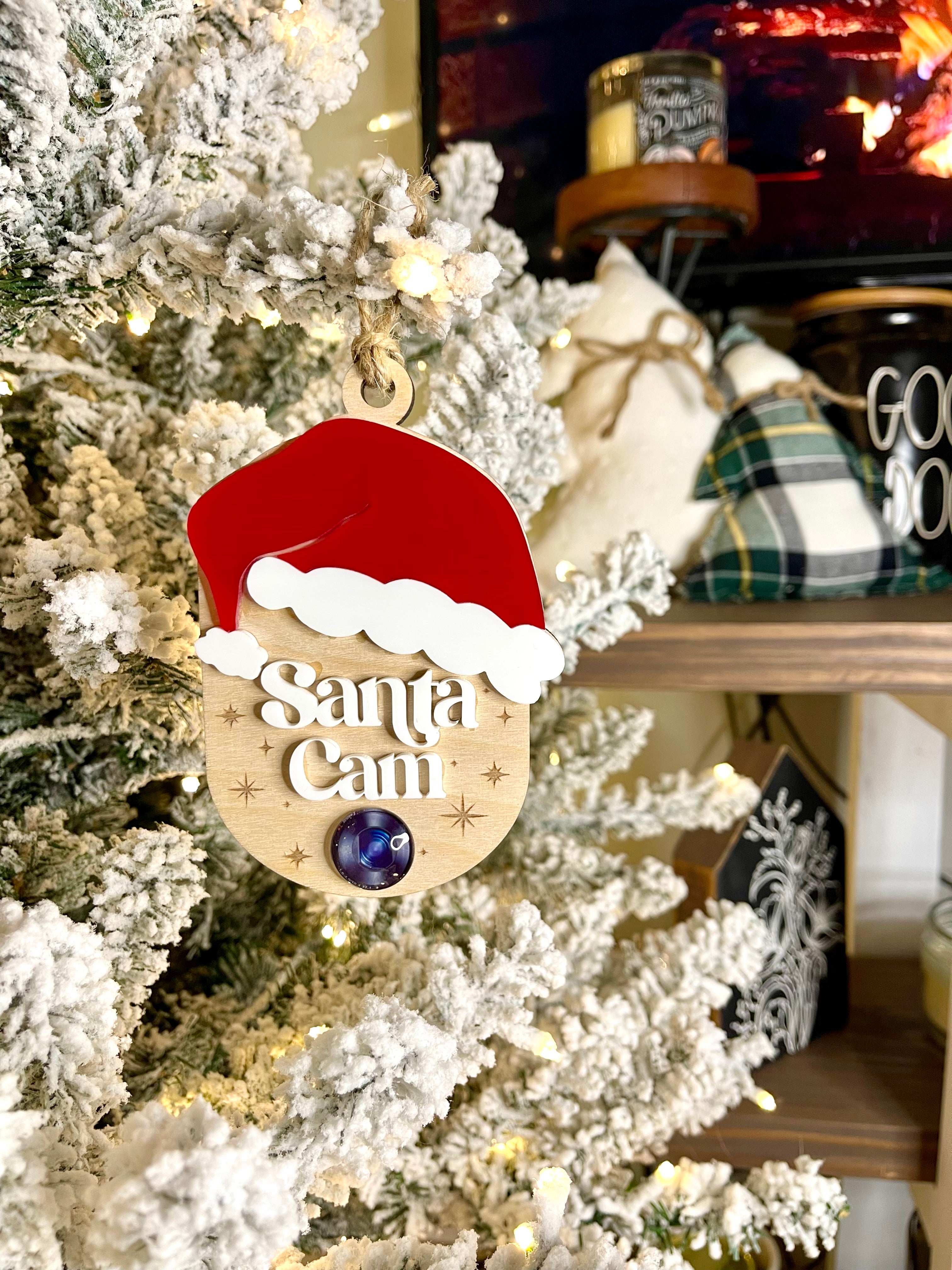 Santa Cam Or Elf Surveillance Ornament