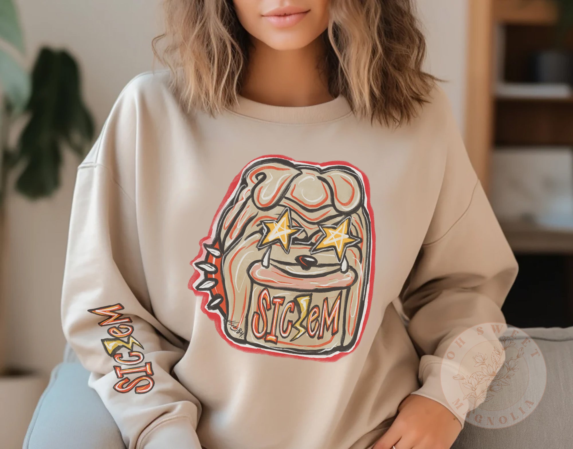 Retro Georgia Football Sweatshirt - SIC'EM Edition