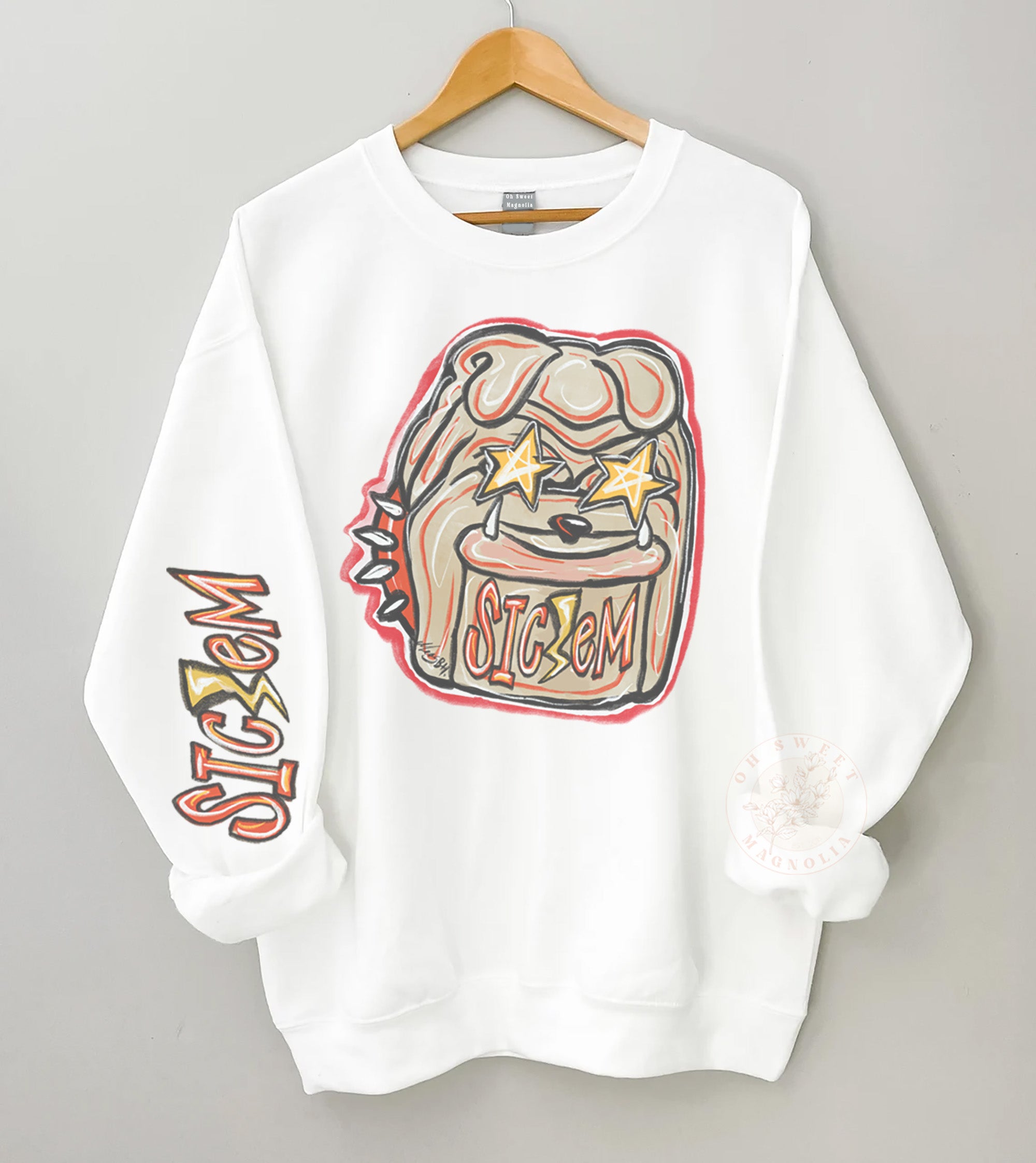 Retro Georgia Football Sweatshirt - SIC'EM Edition