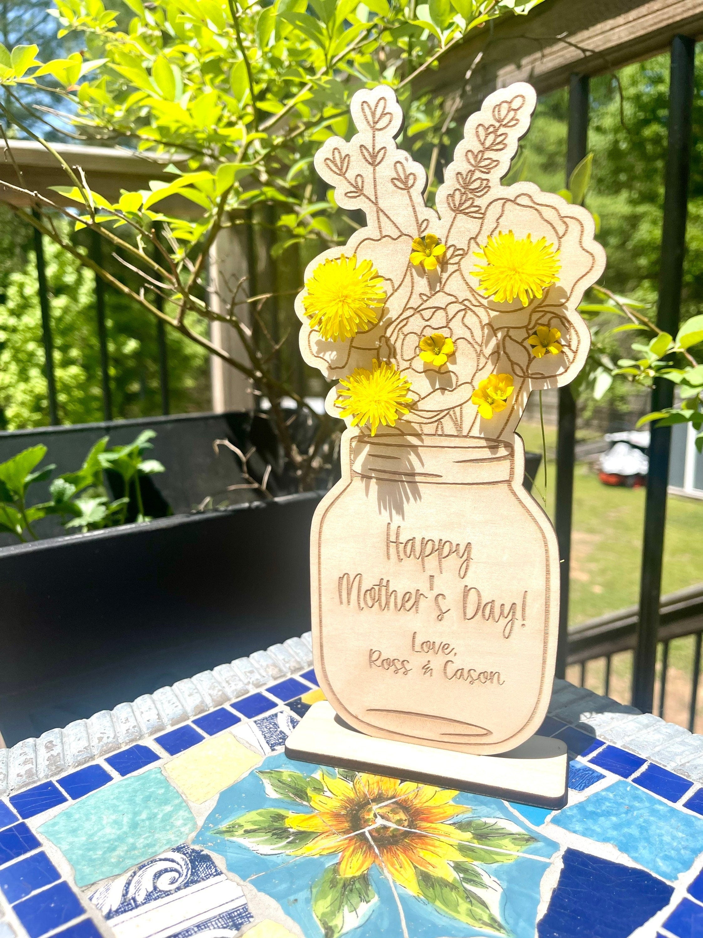Hand Picked Flower Holder for Mom