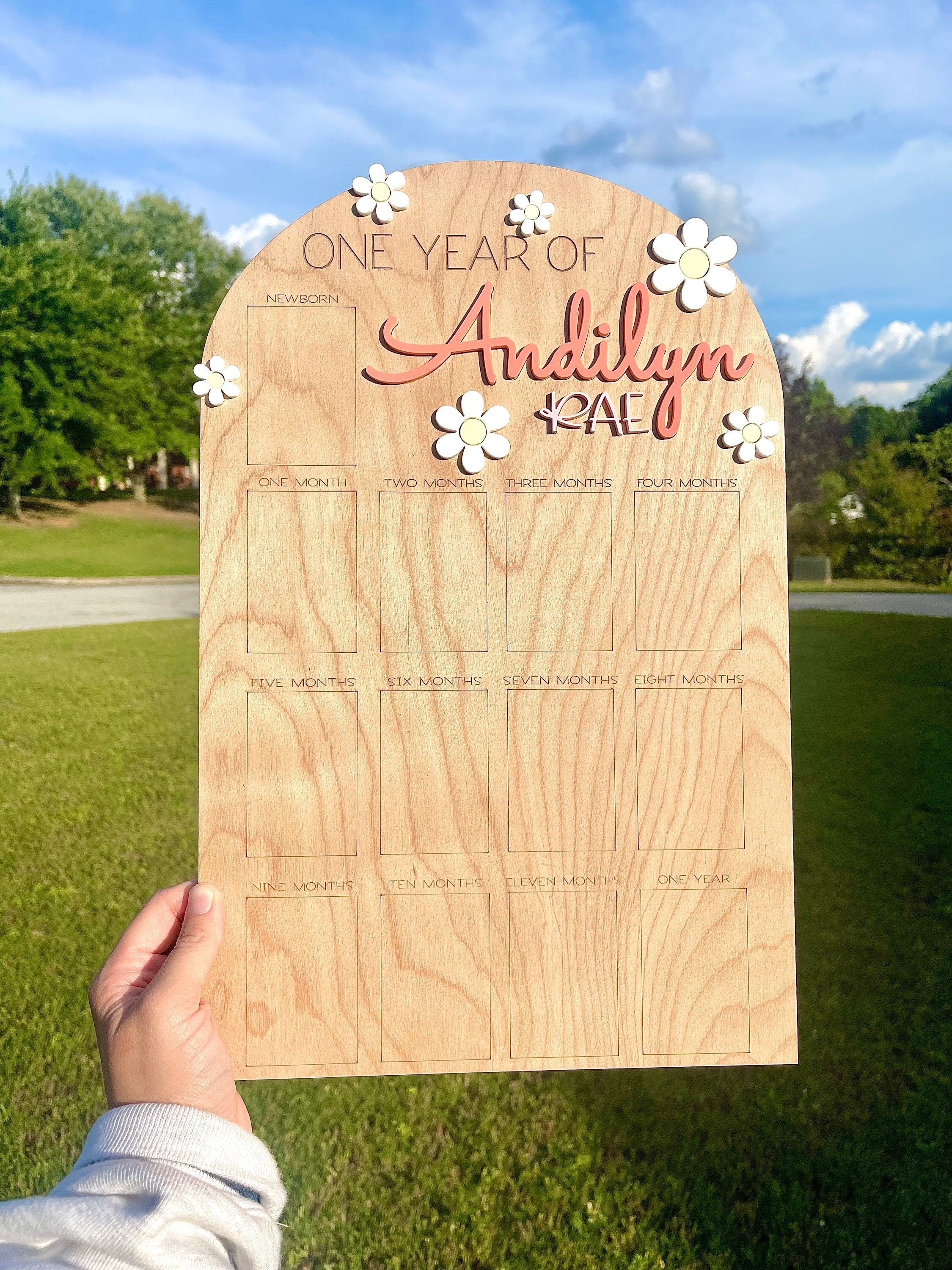 Daisy + My First Year Photo Board + Birthday Board