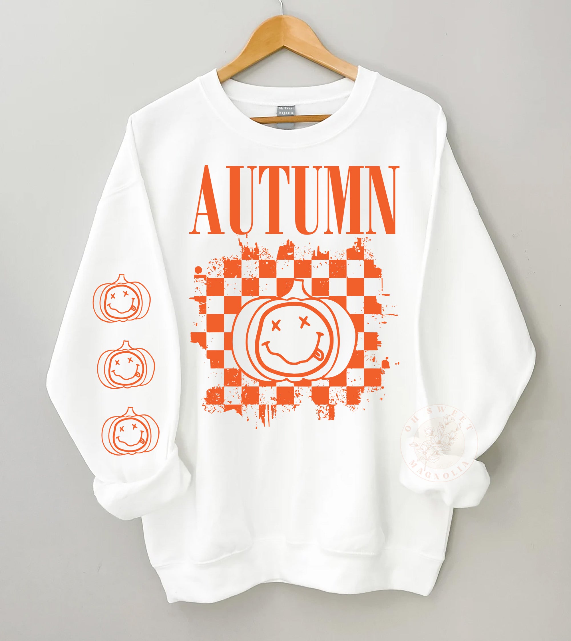 Spooky & Autumn Nirvana Inspired Pumpkin Fall Crewneck