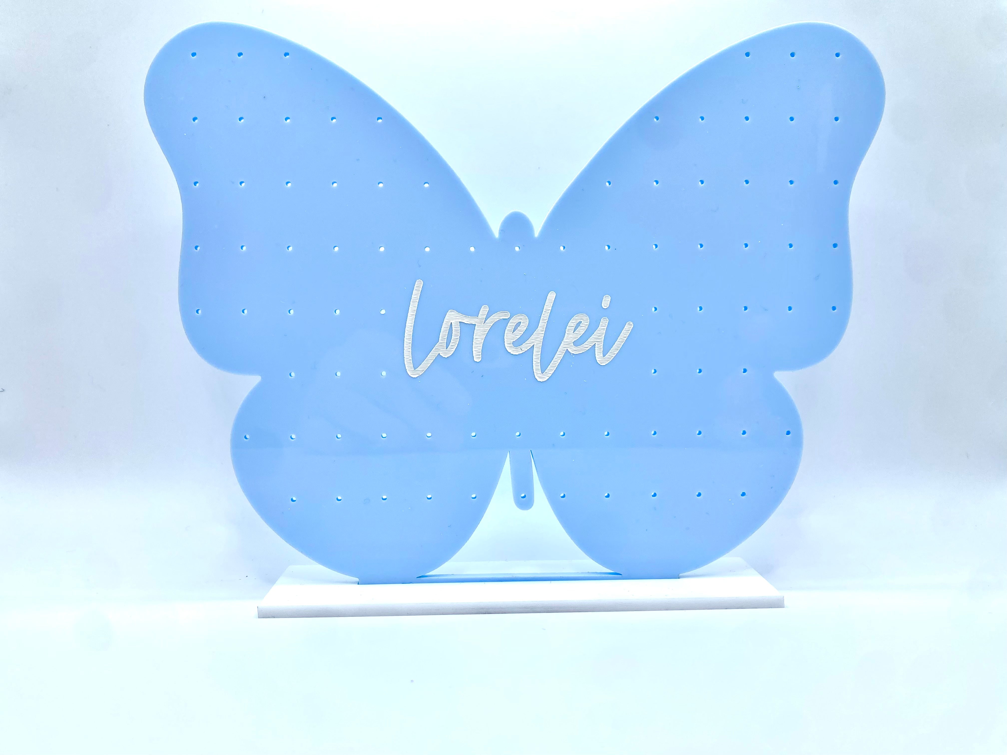 Personalized Butterfly Stud Holder