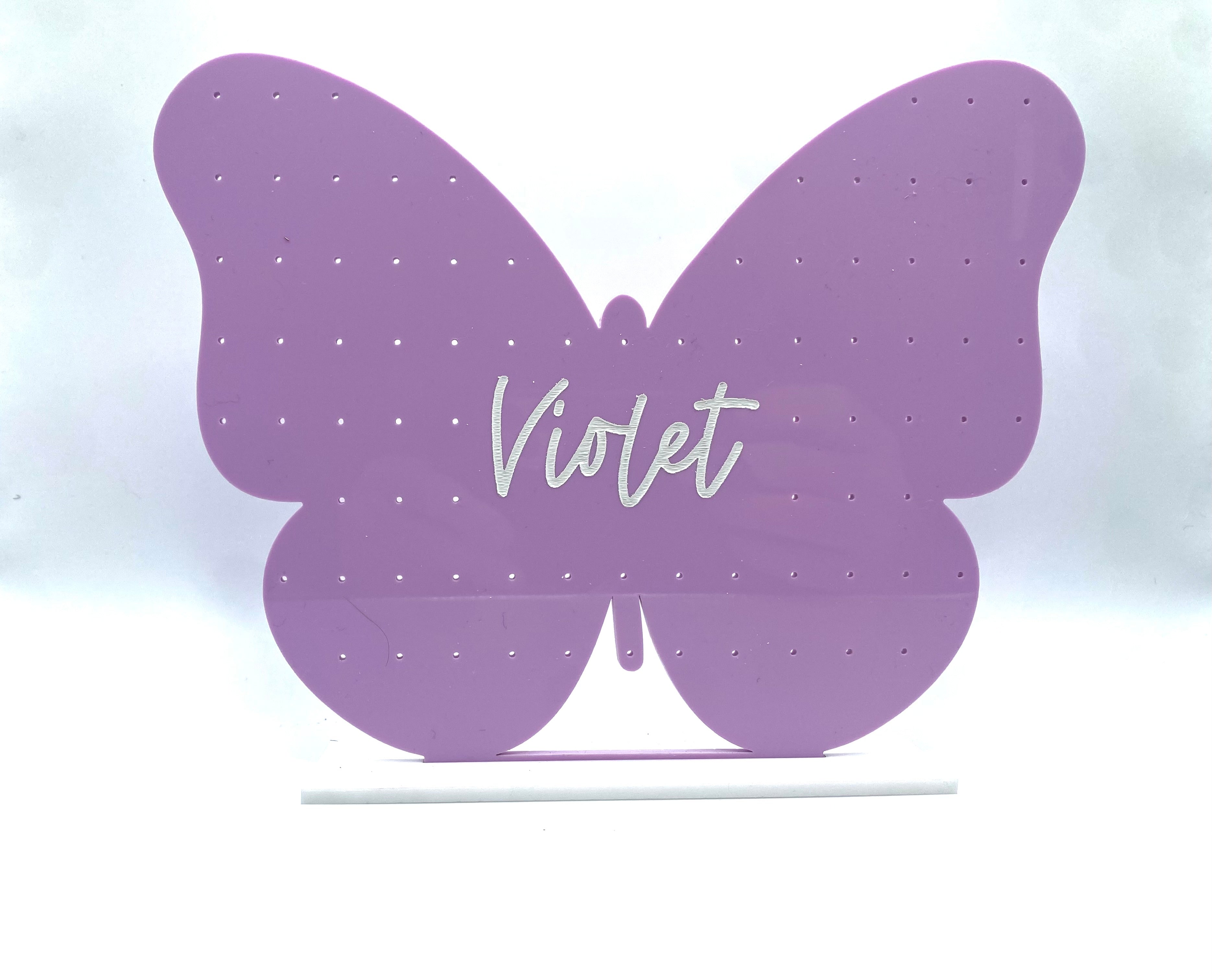 Personalized Butterfly Stud Holder