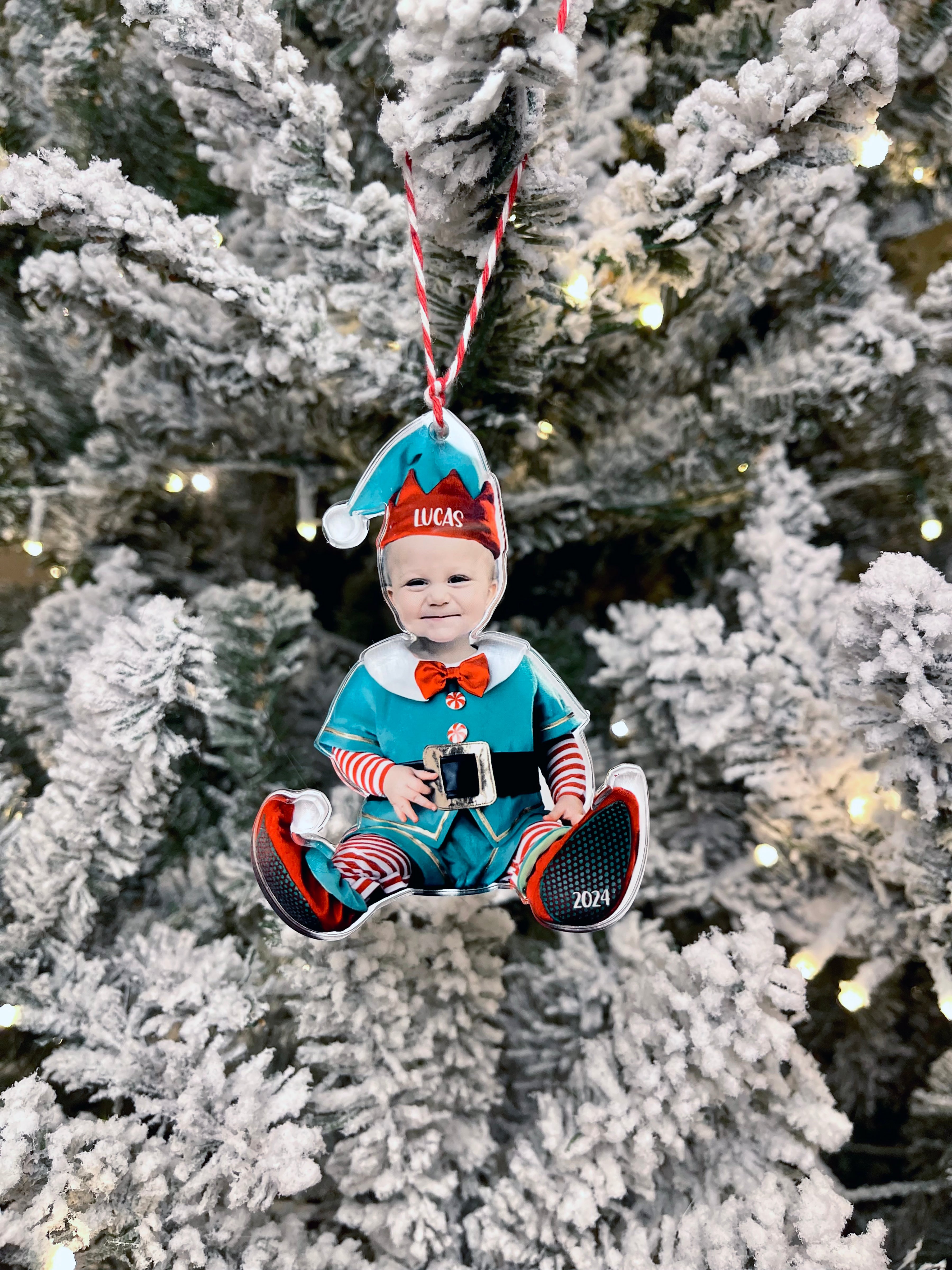 Custom Photo Ornament, Pet Ornament, Family Ornament