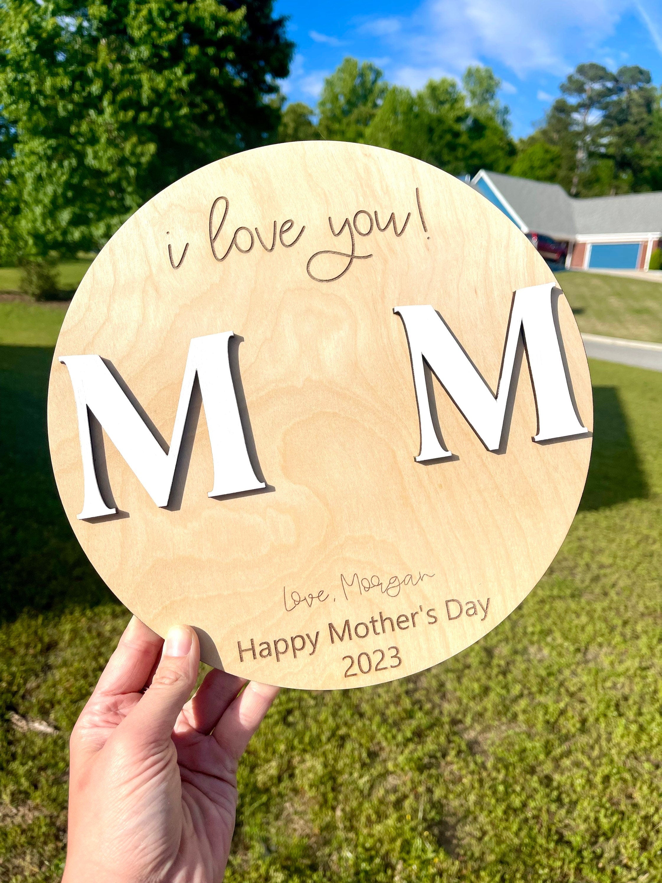 Mom DIY Handprint Sign + Mother's Day